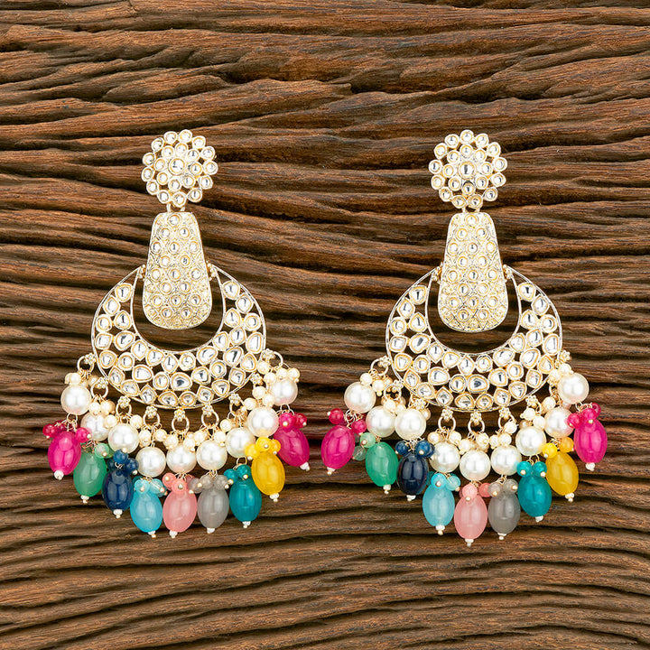 Indo Western Chand Earring With Gold Plating 110540