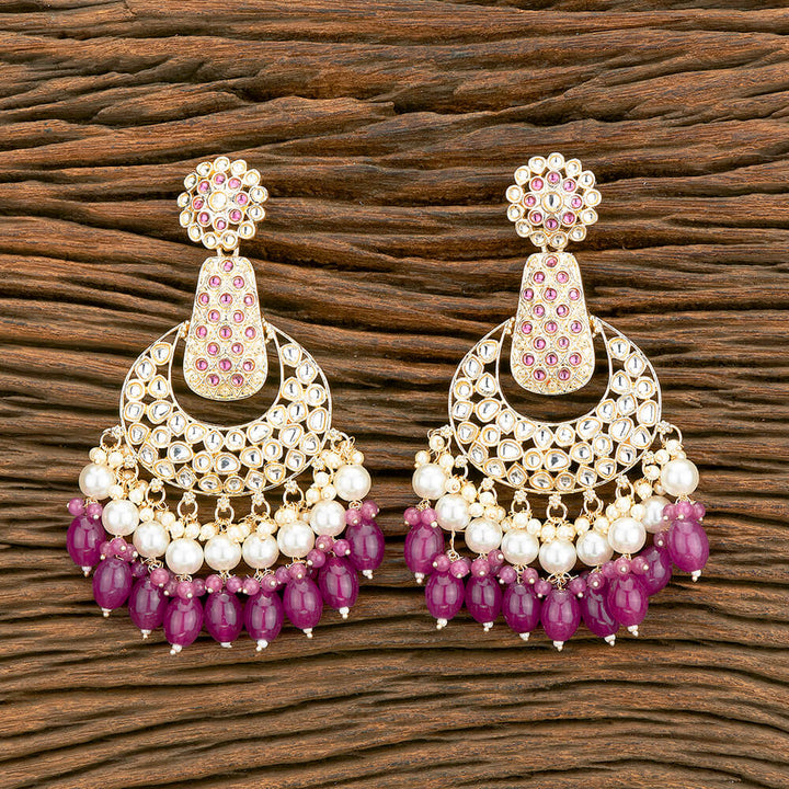 Indo Western Chand Earring With Gold Plating 110540