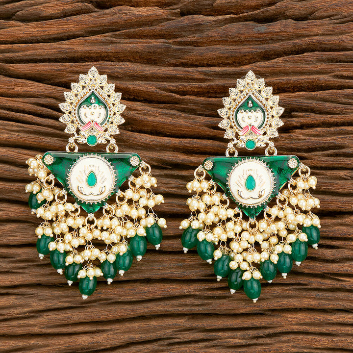 Indo Western Meenakari Earring With Gold Plating 110545