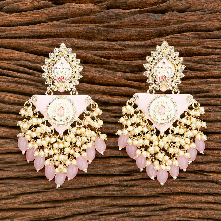 Indo Western Meenakari Earring With Gold Plating 110545