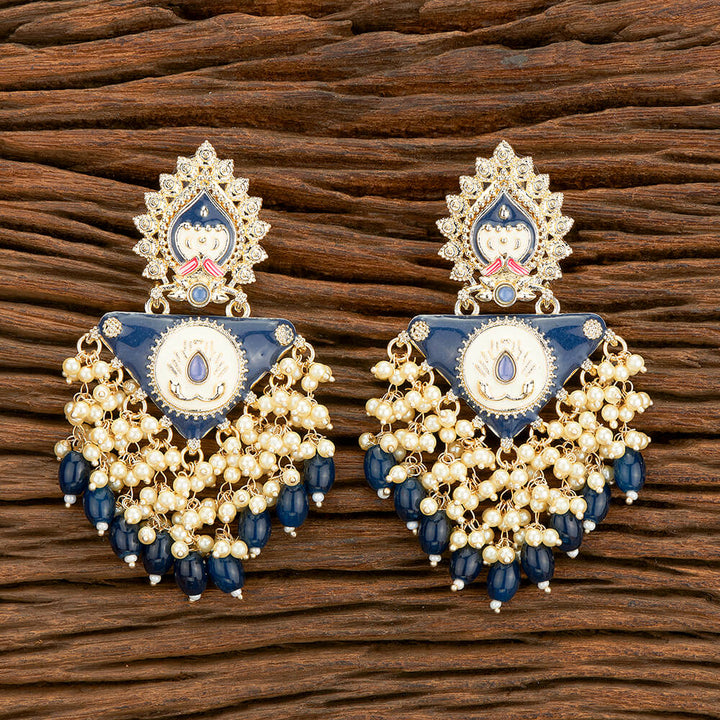 Indo Western Meenakari Earring With Gold Plating 110545