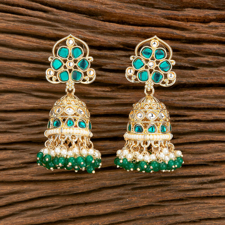 Indo Western Jhumki With Gold Plating 110572