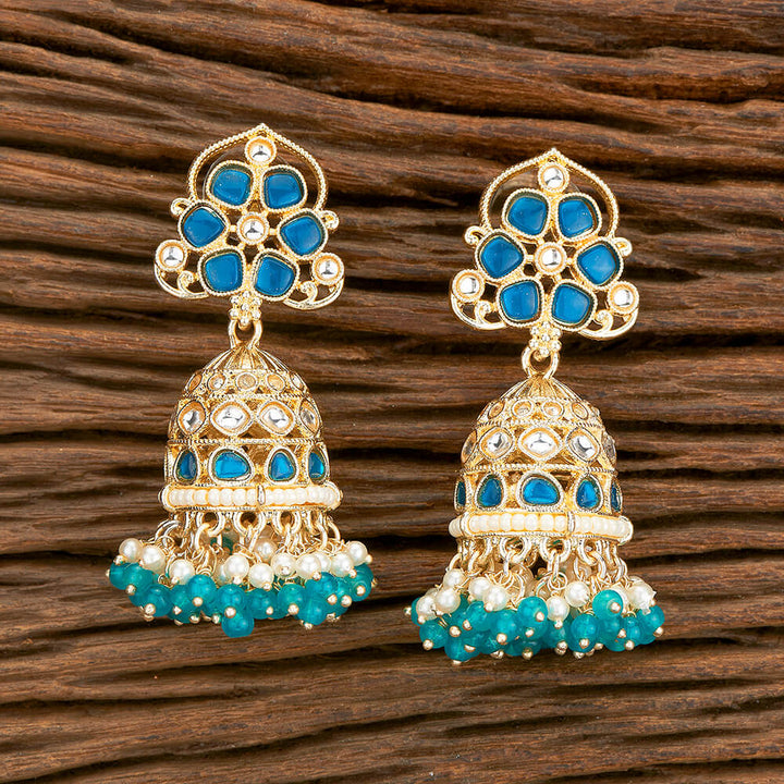 Indo Western Jhumki With Gold Plating 110572