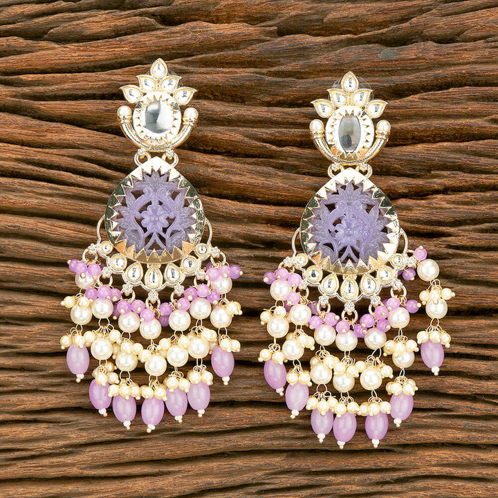 Indo Western Beads Earring With Gold Plating 110581