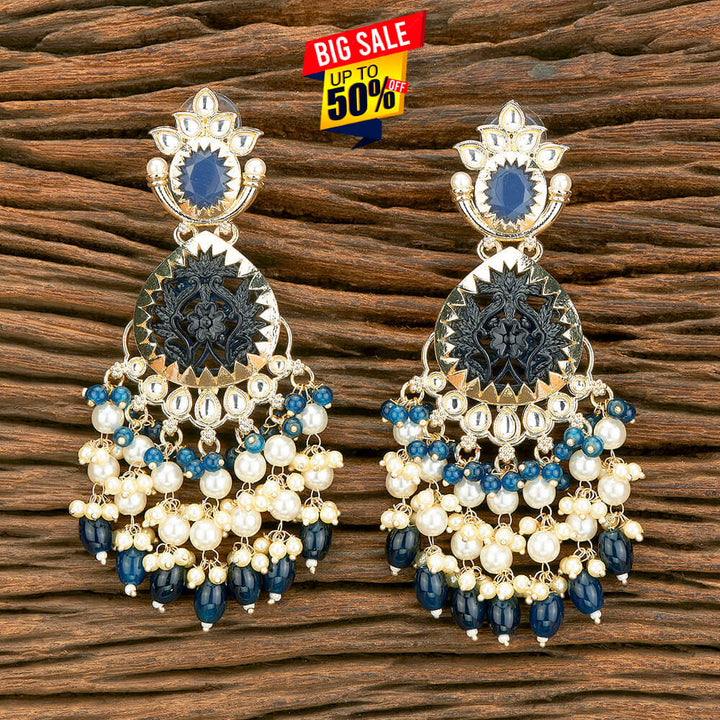 Indo Western Beads Earring With Gold Plating 110581