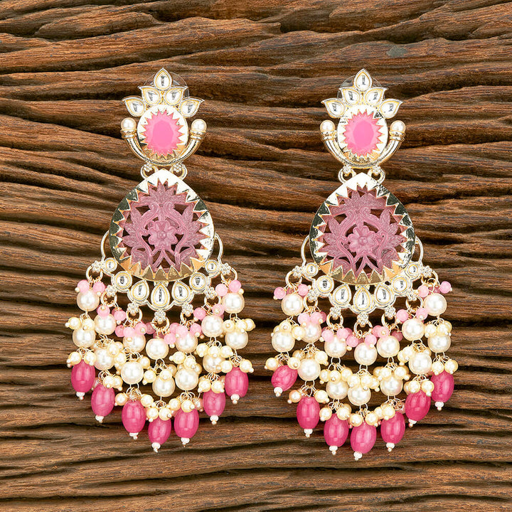 Indo Western Beads Earring With Gold Plating 110581