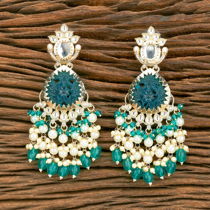 Indo Western Beads Earring With Gold Plating 110581