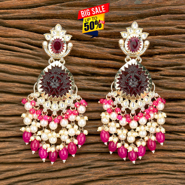 Indo Western Beads Earring With Gold Plating 110581