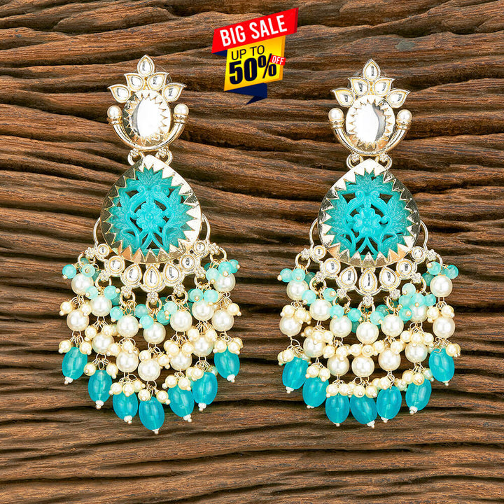 Indo Western Beads Earring With Gold Plating 110581