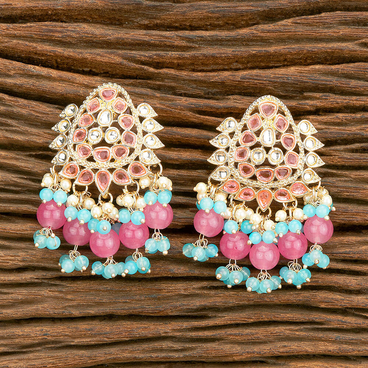 Indo Western Beads Earring With Gold Plating 110587