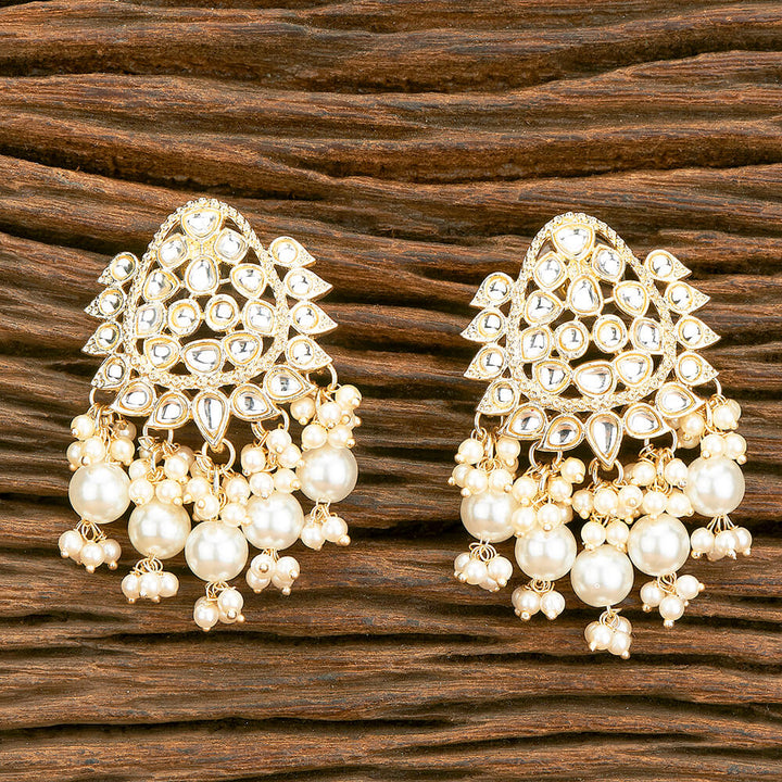 Indo Western Beads Earring With Gold Plating 110587