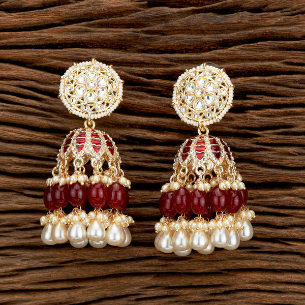 Indo Western Meenakari Earring With Gold Plating 110707