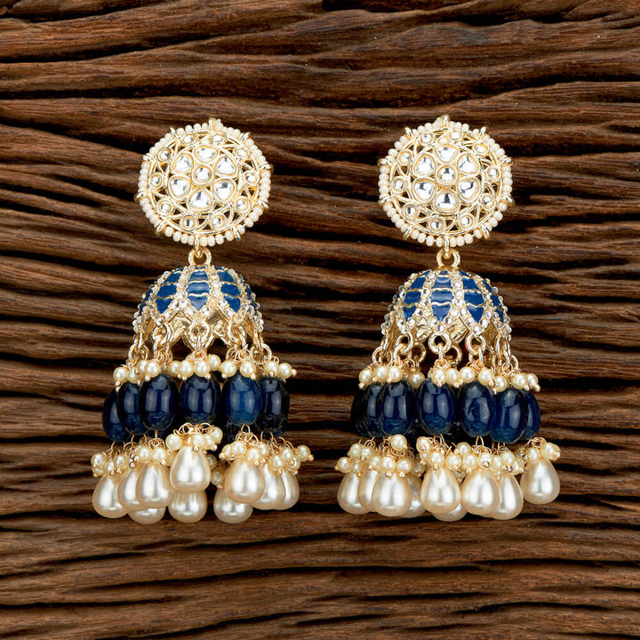 Indo Western Meenakari Earring With Gold Plating 110707