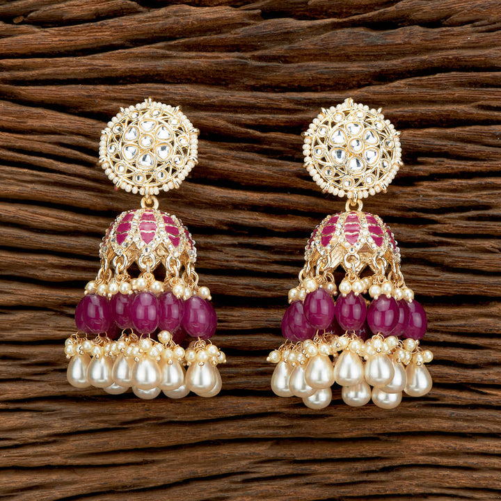 Indo Western Meenakari Earring With Gold Plating 110707