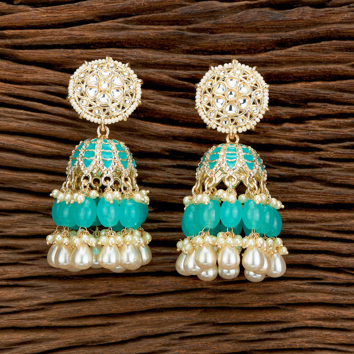 Indo Western Meenakari Earring With Gold Plating 110707