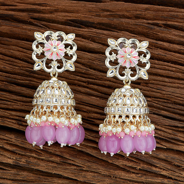 Indo Western Meenakari Earring With Gold Plating 110708