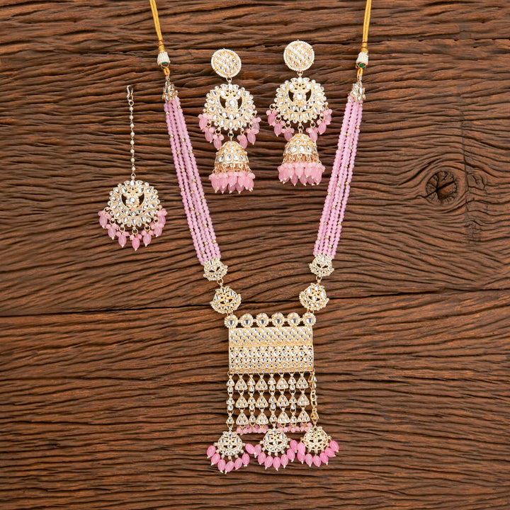 Indo Western Beads Necklace With Gold Plating 110712