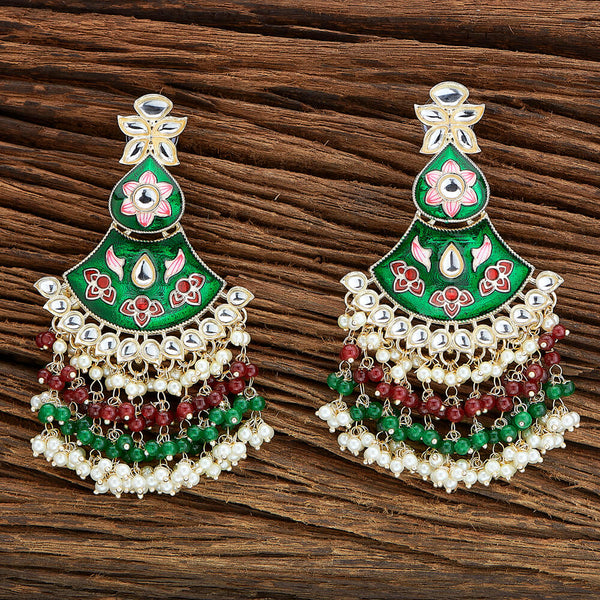 Indo Western Meenakari Earring With Gold Plating 110736