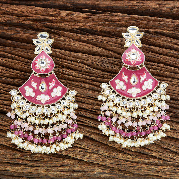 Indo Western Meenakari Earring With Gold Plating 110736