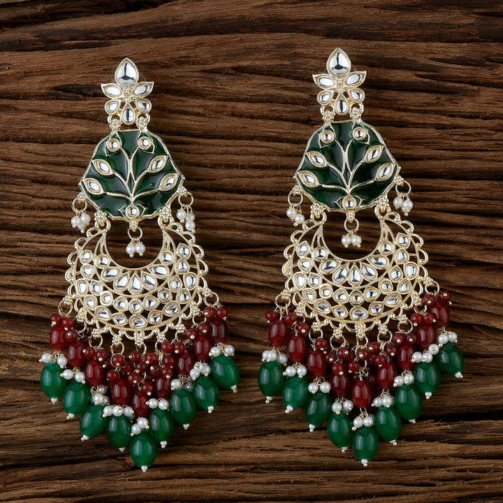 Indo Western Meenakari Earring With Gold Plating 110830