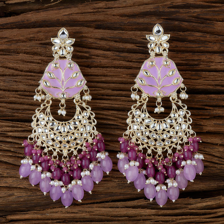 Indo Western Meenakari Earring With Gold Plating 110830