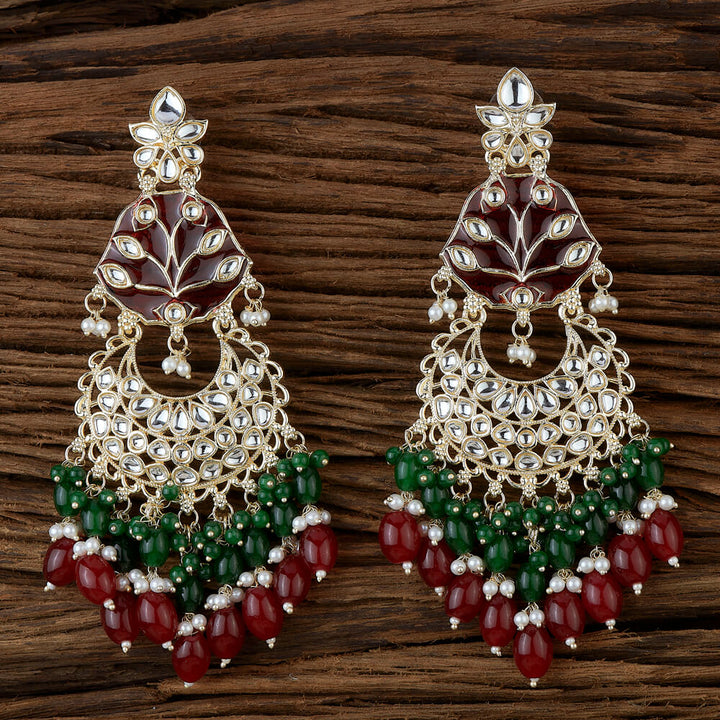 Indo Western Meenakari Earring With Gold Plating 110830