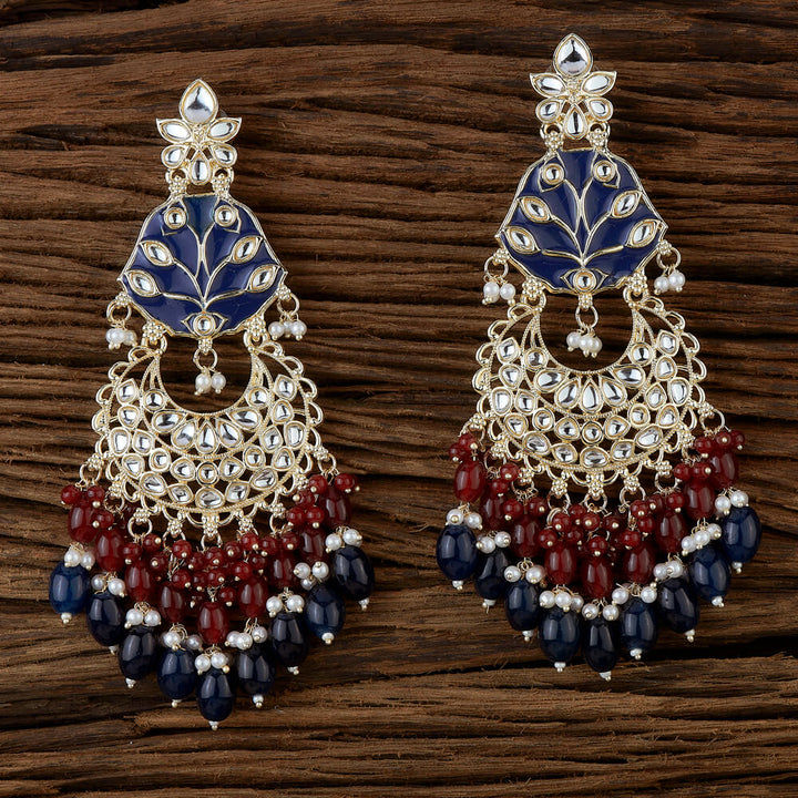 Indo Western Meenakari Earring With Gold Plating 110830