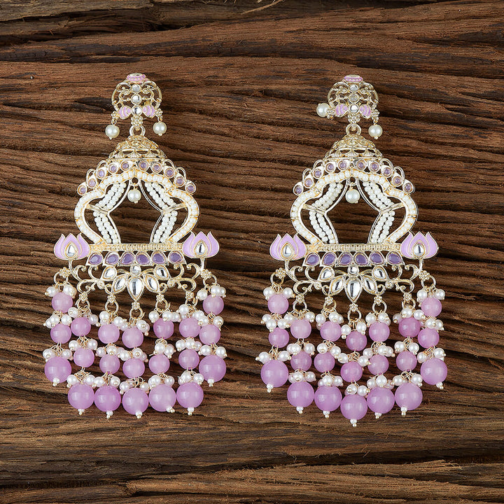 Indo Western Meenakari Earring With Gold Plating 110850