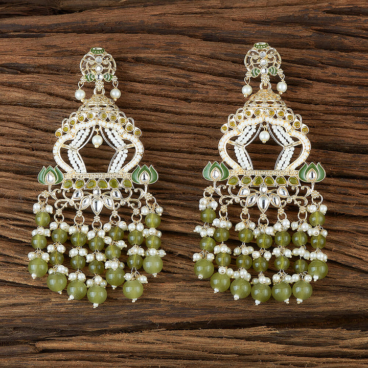 Indo Western Meenakari Earring With Gold Plating 110850