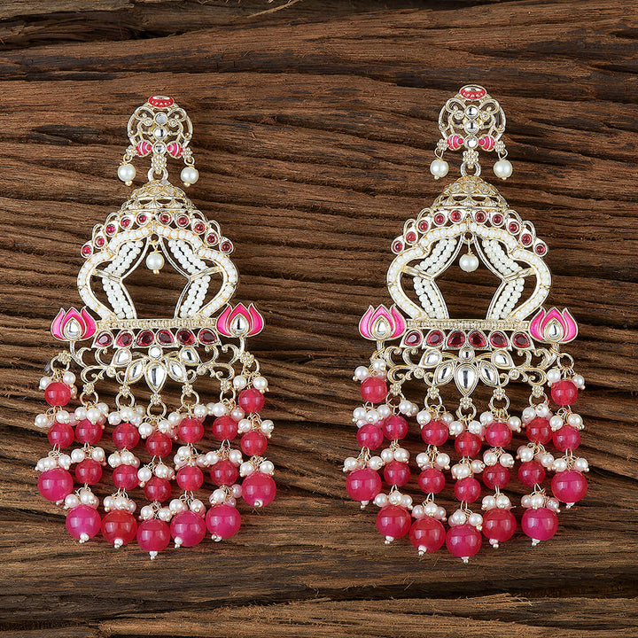 Indo Western Meenakari Earring With Gold Plating 110850