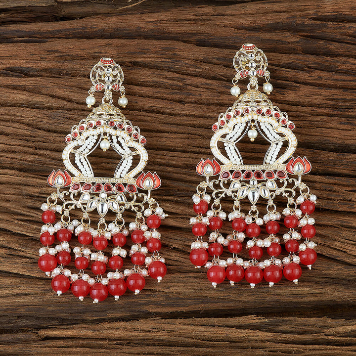 Indo Western Meenakari Earring With Gold Plating 110850