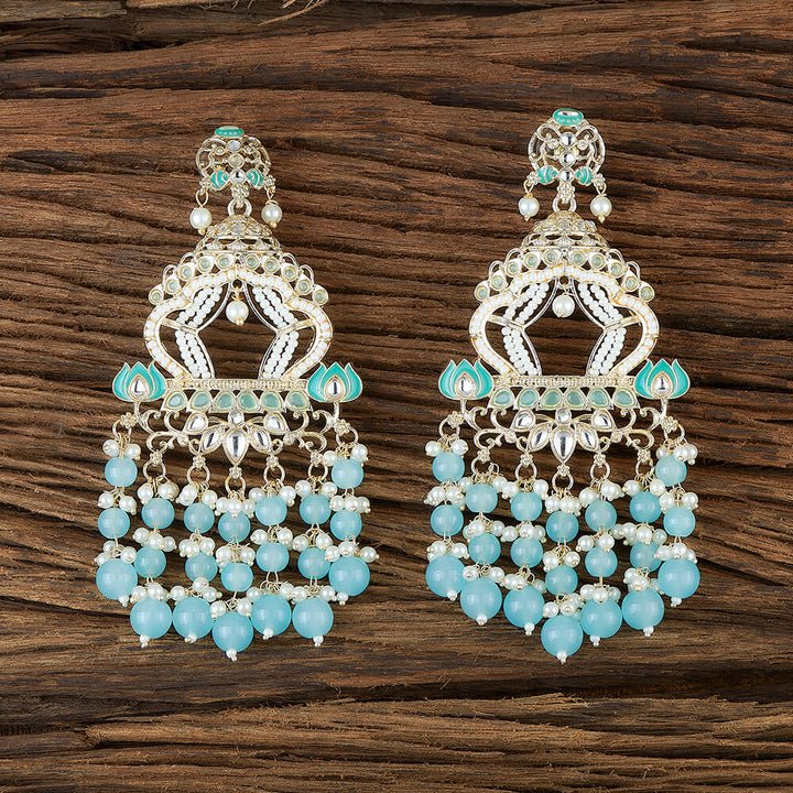 Indo Western Meenakari Earring With Gold Plating 110850