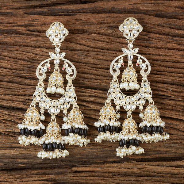 Indo Western Long Earring With Gold Plating 110859