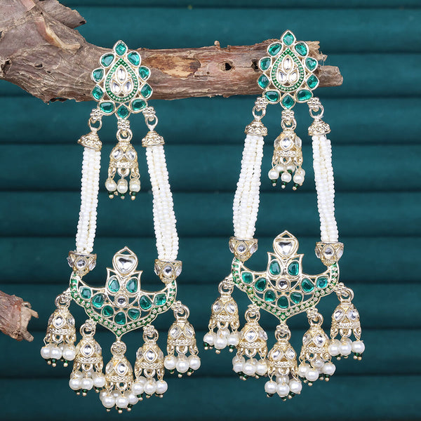 Indo Western Meenakari Earring With Gold Plating 110979