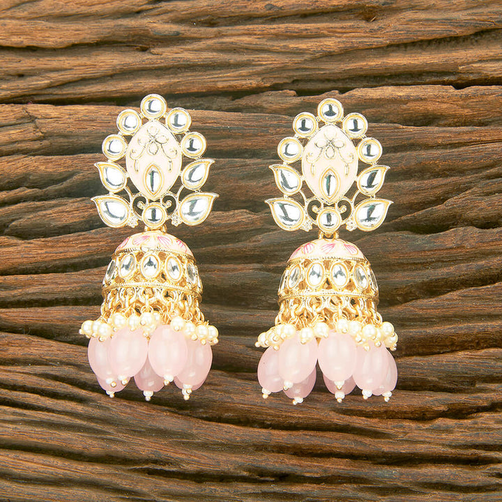 Indo Western Meenakari Earring With Gold Plating 111010