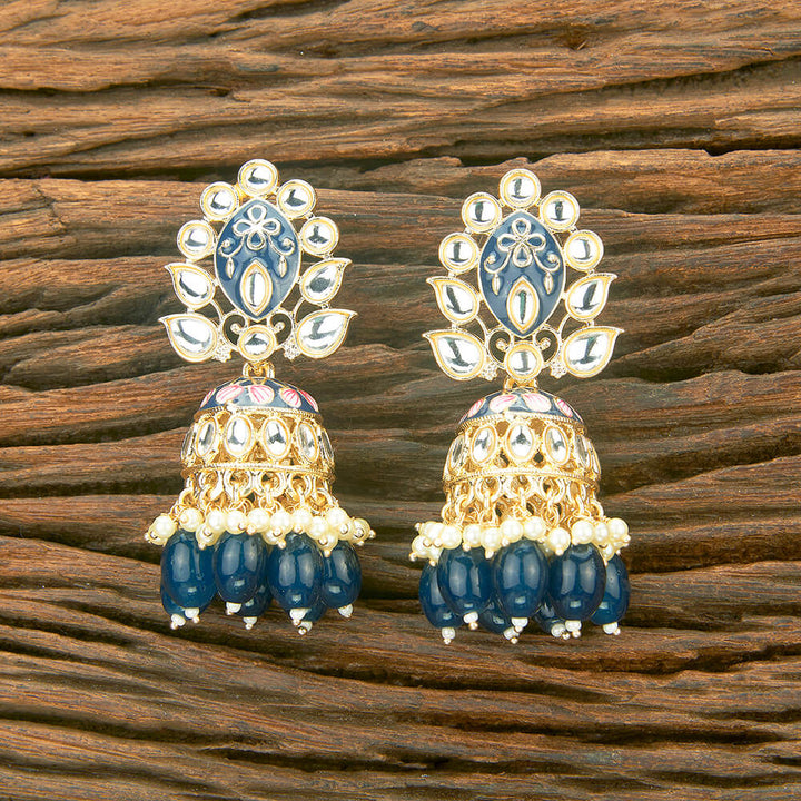 Indo Western Meenakari Earring With Gold Plating 111010