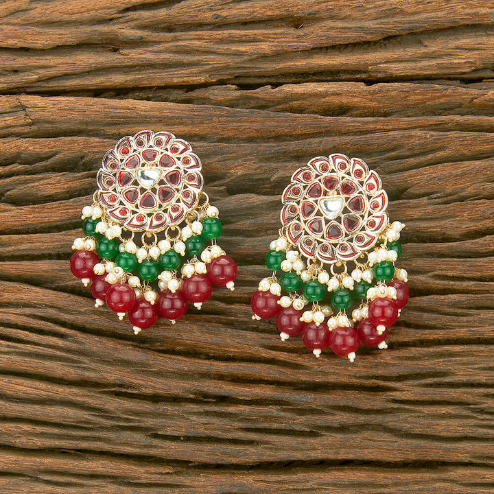 Indo Western Meenakari Earring With Gold Plating 111019