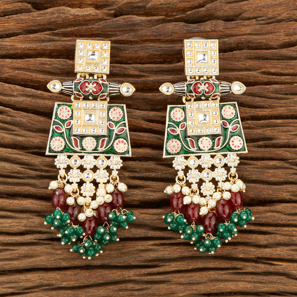 Indo Western Meenakari Earring With Gold Plating 111065