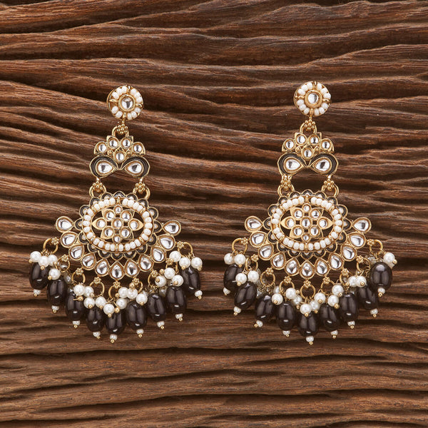 Indo Western Meenakari Earring With Mehndi Plating 111090