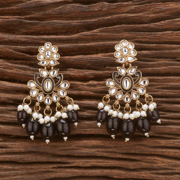 Indo Western Meenakari Earring With Mehndi Plating 111099