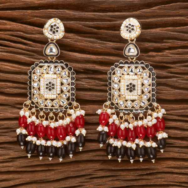 Indo Western Meenakari Earring With Gold Plating 111119