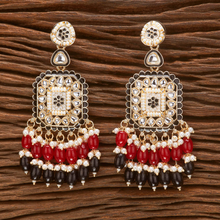 Indo Western Meenakari Earring With Gold Plating 111119