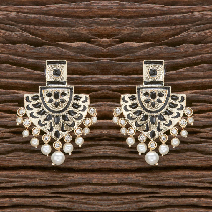 Indo Western Meenakari Earring With Gold Plating 111153