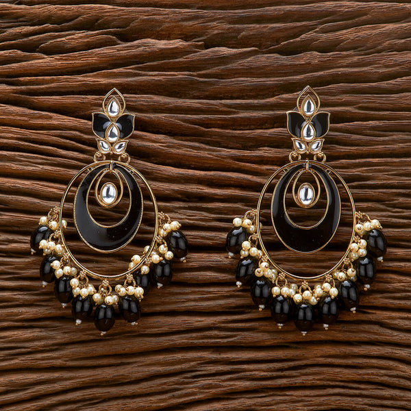 Indo Western Meenakari Earring With Mehndi Plating 111246