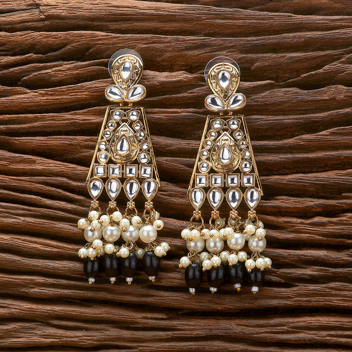 Indo Western Delicate Earring With Mehndi Plating 111258