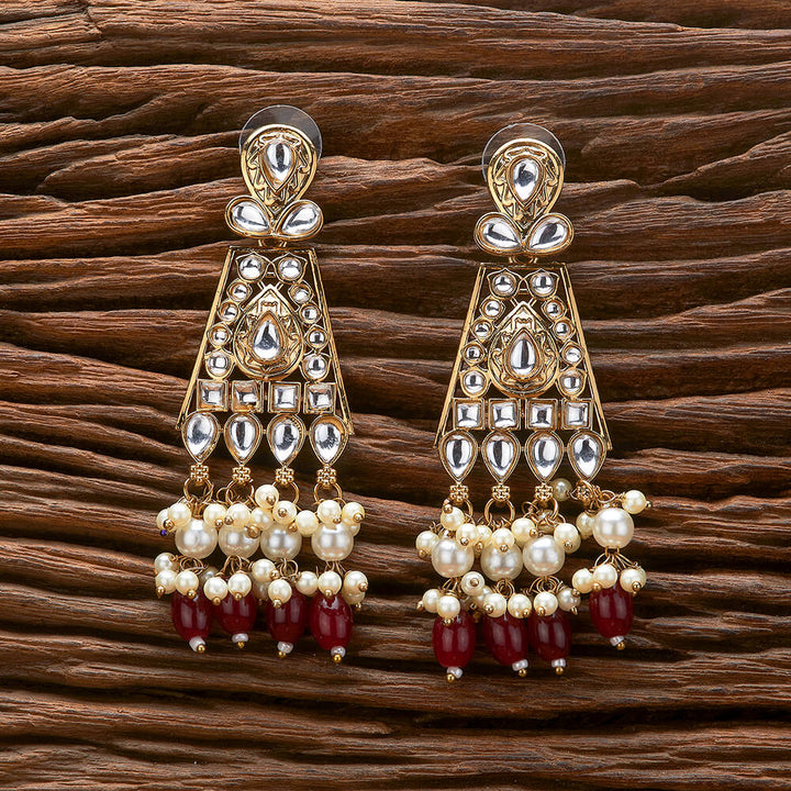 Indo Western Delicate Earring With Mehndi Plating 111258