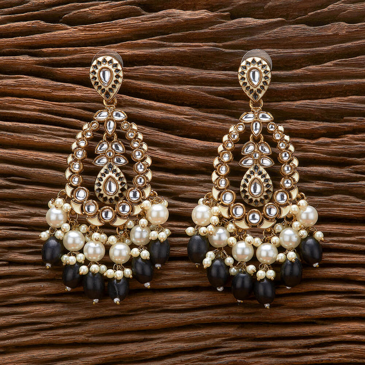 Indo Western Meenakari Earring With Mehndi Plating 111262