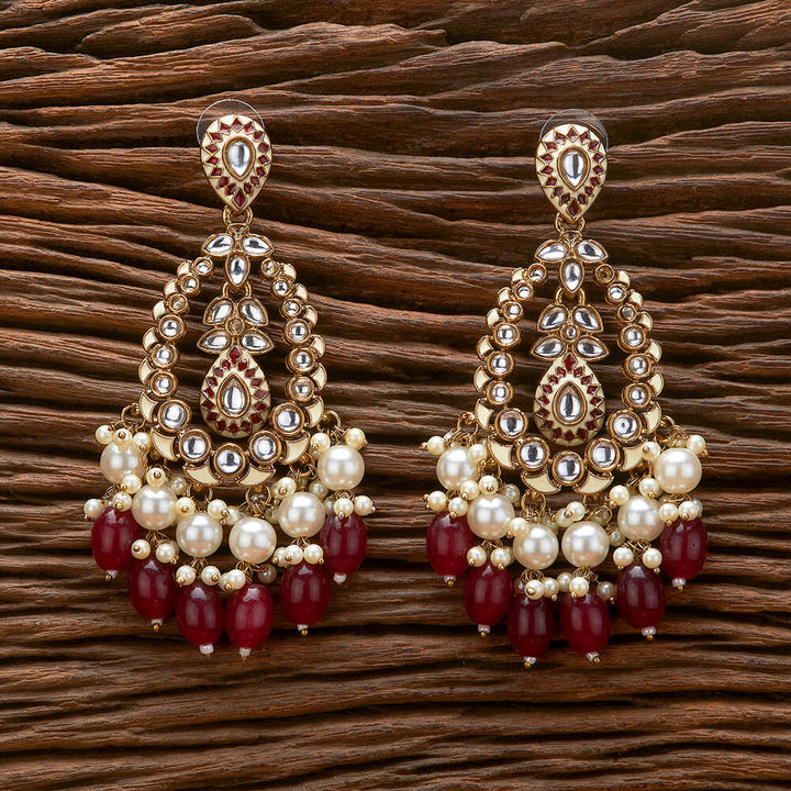 Indo Western Meenakari Earring With Mehndi Plating 111262