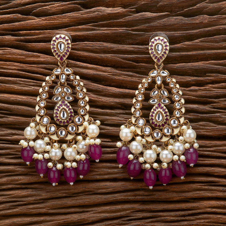 Indo Western Meenakari Earring With Mehndi Plating 111262