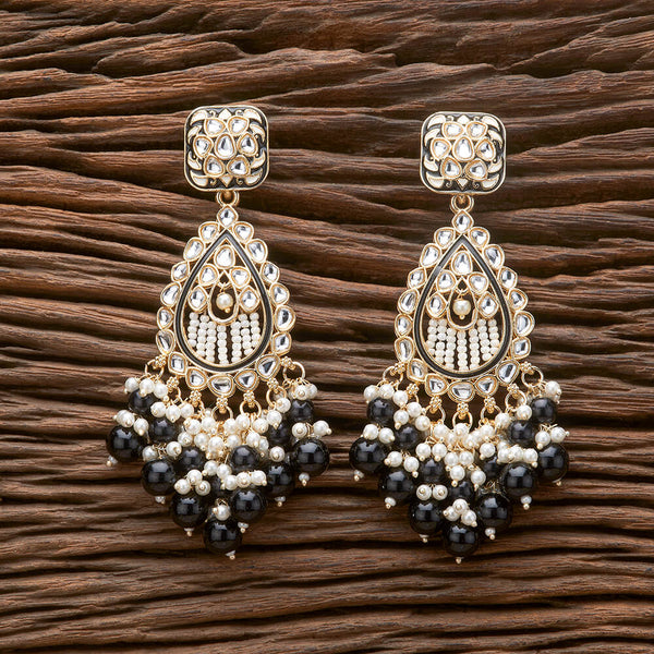 Indo Western Meenakari Earring With Gold Plating 111308